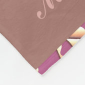 Couverture Polaire Papier d'enveloppement violet de rennes père Noël (Coin)