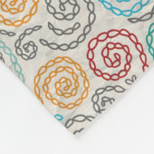 Couverture Polaire Papier fripé par fantaisie de broderie (Coin)