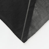 COUVERTURE POLAIRE PAPIER NOIR ET BLANC CHEVRON (Coin)