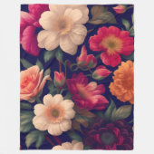 Couverture Polaire Papier peint à motifs floraux (Devant)