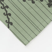 Couverture Polaire Papier peint baroque en vert (Coin)