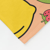 Couverture Polaire Papier peint de fruits : fraises, citrons, kiwis. (Coin)