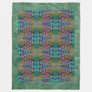 Couverture Polaire Papier peint Dotée Orderly Chaos coloré + votre id