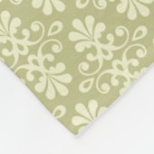 Couverture Polaire Papier peint floral de damassé (Coin)