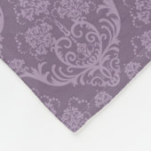 Couverture Polaire Papier peint floral pourpre (Coin)