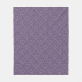 Couverture Polaire Papier peint floral pourpre 2 (Devant)