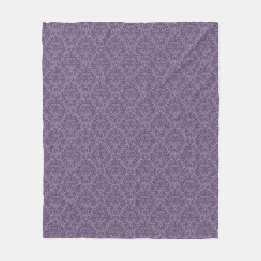 Couverture Polaire Papier peint floral pourpre 2 (Devant)