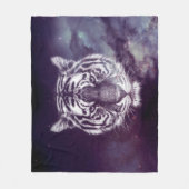 Couverture Polaire Papier peint Galaxy Tiger Face (Devant)