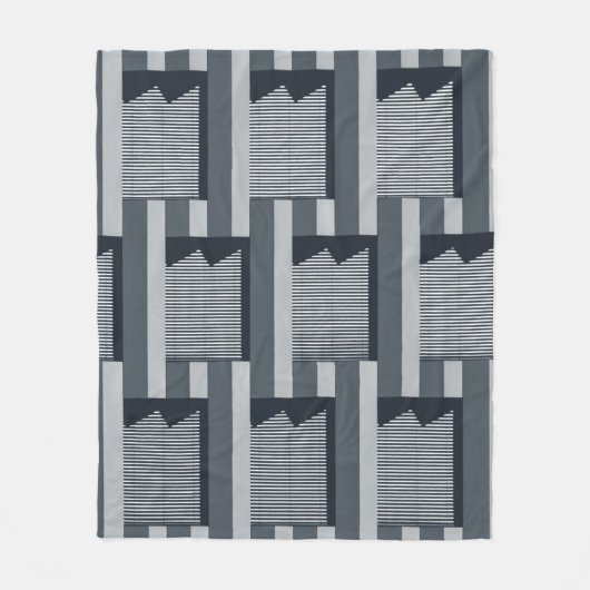 Couverture Polaire Papier peint numérique gris (Devant)