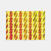 Couverture Polaire papier peint rétro orange 1970 (Devant (Horizontal))