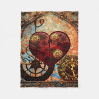 Papier peint vintage de coeurs de Steampunk