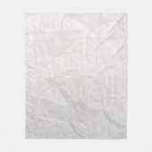 Couverture Polaire Papier ridé blanc texture mignonne (Devant)