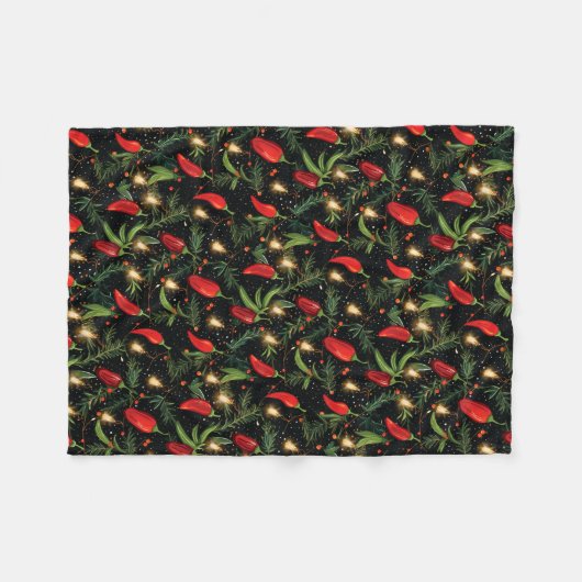 Couverture Polaire Papiers de Noël (Devant (Horizontal))