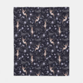 Couverture Polaire Papiers Lady Glam Noir Et Gris Design (Devant)