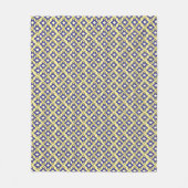 Couverture Polaire Papiers peints Art Déco, beige et bleu (Devant)