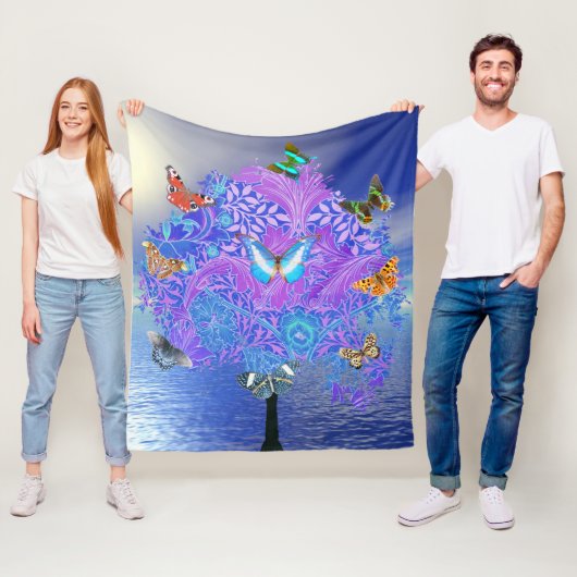 Couverture polaire Papillon (En situation)