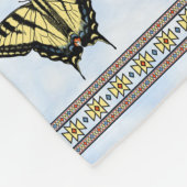 Couverture Polaire Papillon à queue jaune bleu ciel petit (Coin)