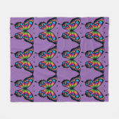 Couverture Polaire Papillon Abstrait (Devant (Horizontal))