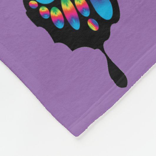 Couverture Polaire Papillon Abstrait (Coin)