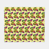 COUVERTURE POLAIRE PAPILLON ABSTRAIT (Devant (Horizontal))