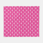 Couverture Polaire Papillon Art déco stylisé - rose fuchsia (Devant (Horizontal))