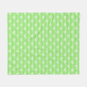 Couverture Polaire Papillon Art déco stylisé - vert citron (Devant (Horizontal))