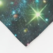 Couverture Polaire Papillon aux étoiles galactiques et brillantes (Coin)