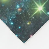 Couverture Polaire Papillon aux étoiles galactiques et brillantes (Coin)