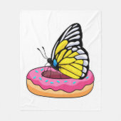 Couverture Polaire Papillon avec Donut (Devant)