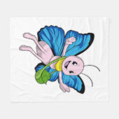 Couverture Polaire Papillon avec sac à main (Devant (Horizontal))