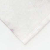 Couverture Polaire Papillon (blanc et noir) Peinture - Dog Art (Coin)