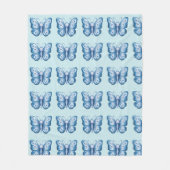Couverture Polaire Papillon bleu (Devant)