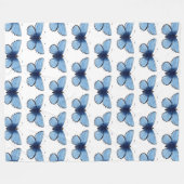 Couverture polaire - Papillon bleu (Devant (Horizontal))