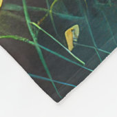 Couverture Polaire Papillon Bleu Orange ailes (Coin)