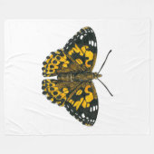 Couverture Polaire Papillon de femme peint (Devant (Horizontal))