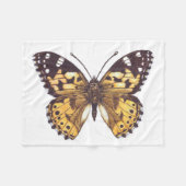 Couverture Polaire Papillon de femme peint (Devant (Horizontal))