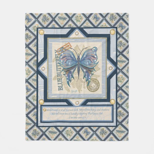 Couverture Polaire Papillon du bureau de création G (Devant)