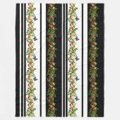 Couverture Polaire Papillon feuille  sans couture bottin motif (Devant)