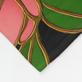 Couverture Polaire Papillon Fleur de Cerisier Lune (Coin)