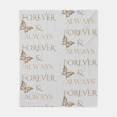 Couverture Polaire Papillon Forever & Always (Devant)