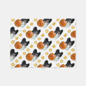 Couverture Polaire Papillon Halloween BOO (Devant (Horizontal))