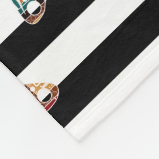 Couverture Polaire Papillon multicolore (Coin)