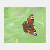 Couverture Polaire Papillon paon (Devant (Horizontal))
