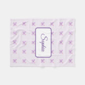 Couverture Polaire Papillon pourpre (Devant (Horizontal))