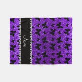 Couverture Polaire Papillon pourpre personnalisé de parties (Devant (Horizontal))