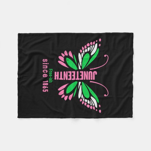 Couverture Polaire Papillon Queen Cute Aka Junetten Tee (Devant (Horizontal))