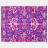 Couverture Polaire Papillon rose (Devant (Horizontal))