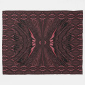 Couverture Polaire Papillon rose clair (Devant (Horizontal))