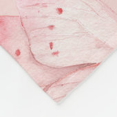 Couverture Polaire Papillon Rose Rêveur (Coin)