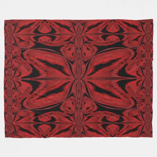 Couverture Polaire Papillon rouge (Devant (Horizontal))